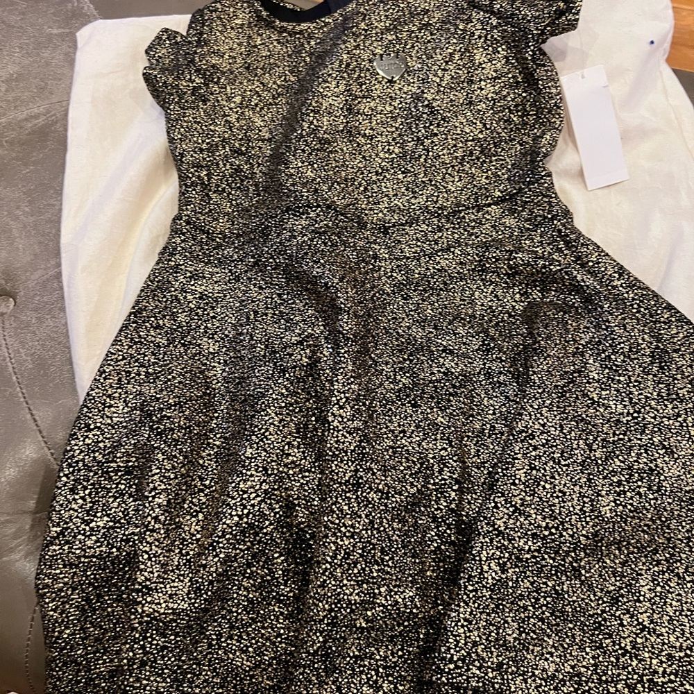 New Juicy Couture Black and gold Kids Dress size 7.    #20